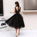 Womens Dresses Sleeveless Formal Dresses Print Black Lace Prom Dresses